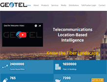 Tablet Screenshot of geo-tel.com